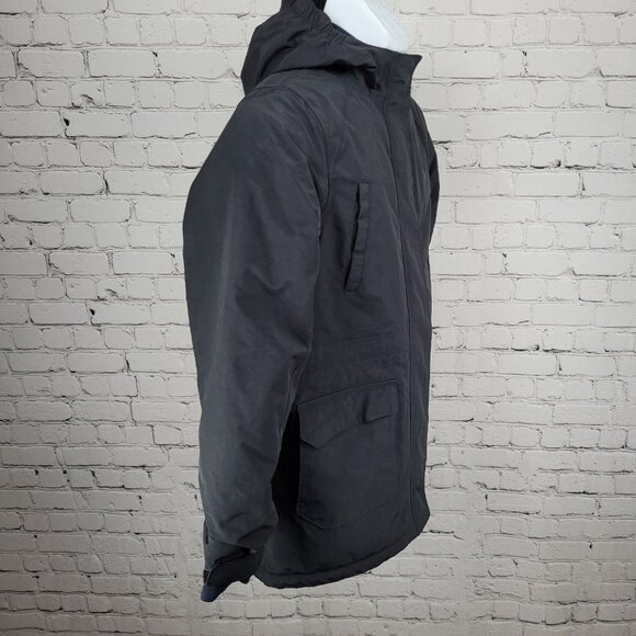 Lands' End Navy Waterproof Windproof Hooded Fleece Lined Full Zip Jacket XL/16 - Picture 16 of 16